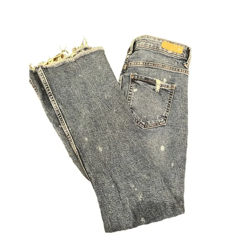 TAILOR VINTAGE Women’s Juniors Jeans Size 9 Flare Bootcut Distressed Grunge